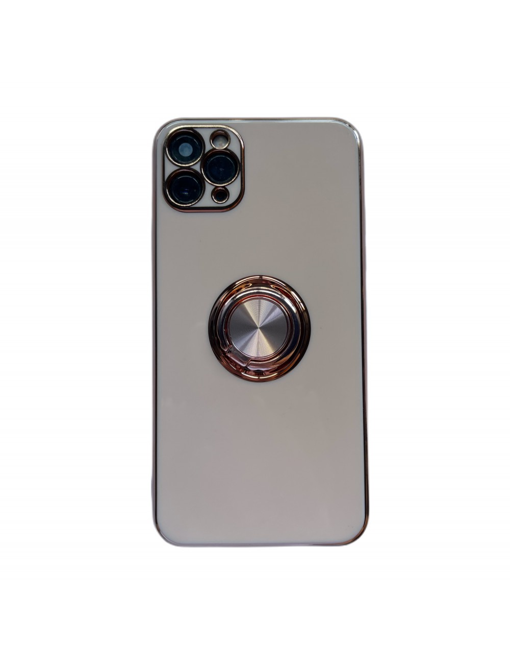 Terugroepen optie Vernauwd iPhone 12 Pro Max hoesje met ring