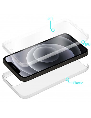 iPhone 12 Pro Max 360° clear PC + TPU hoesje, Hoesje, Transparant, 360 graden, Full Cover