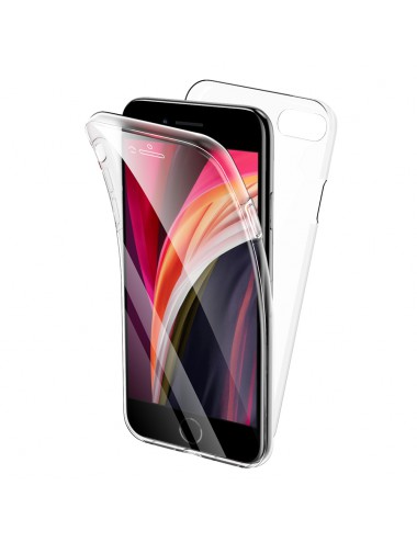 iPhone 7/8/SE 2020 360° clear PC + TPU hoesje, Hoesje, Transparant, 360 graden, Full Cover