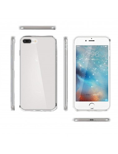 iPhone 7/8 Plus 360° clear PC + TPU hoesje, Hoesje, Transparant, 360 graden, Full Cover