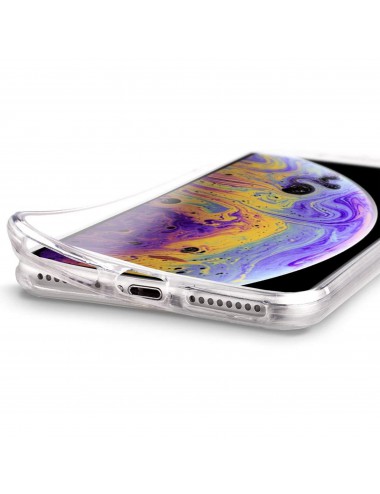 iPhone X/Xs 360° clear PC + TPU hoesje, Hoesje, Transparant, 360 graden, Full Cover