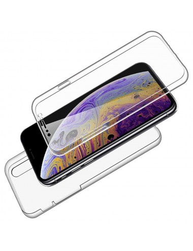 iPhone X/Xs 360° clear PC + TPU hoesje, Hoesje, Transparant, 360 graden, Full Cover