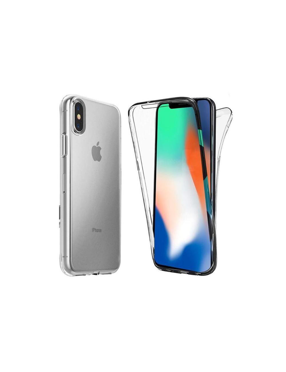 iPhone Xs Max 360° clear PC + TPU hoesje, Hoesje, Transparant, 360 graden, Full Cover