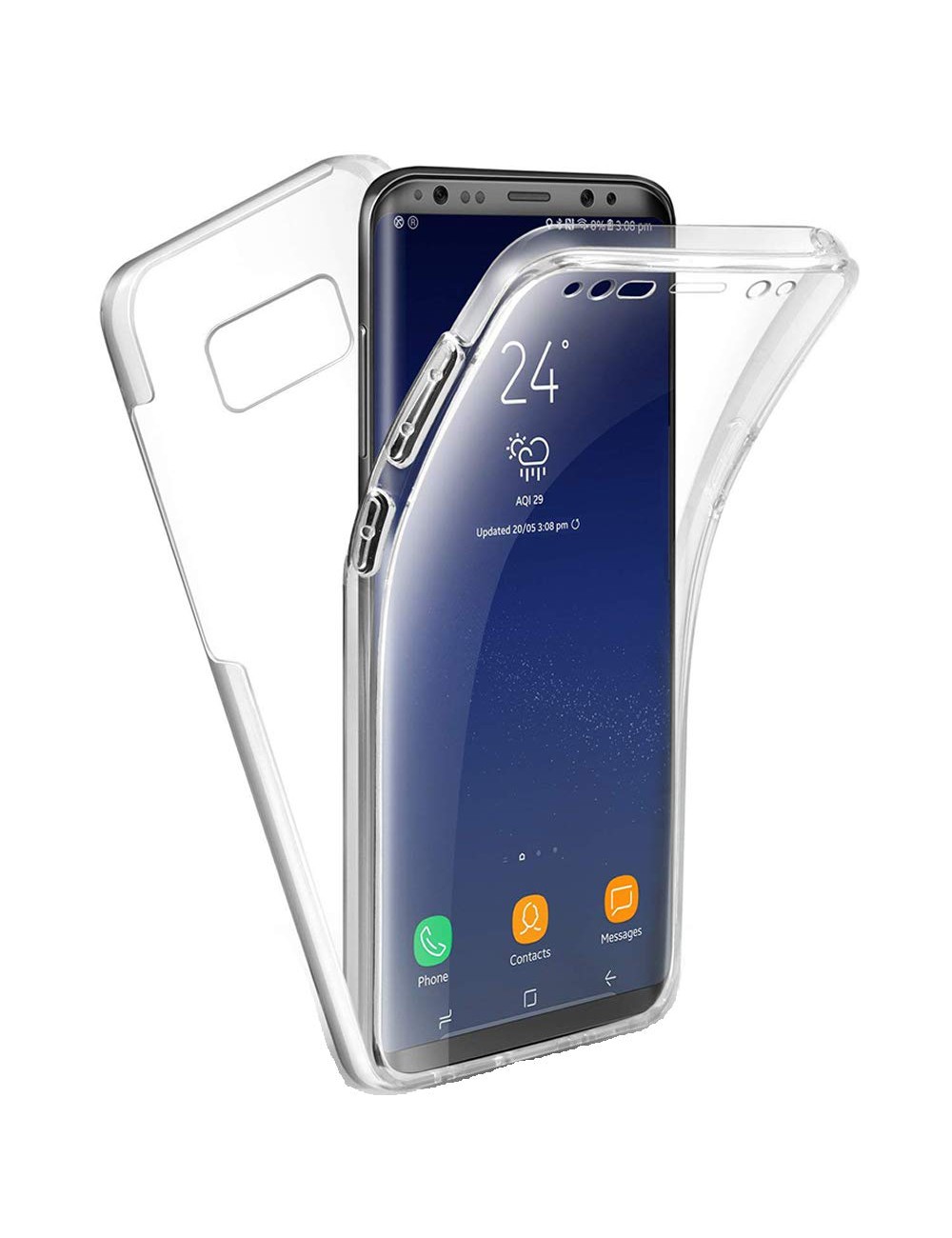Samsung Galaxy S8 clear PC TPU hoesje