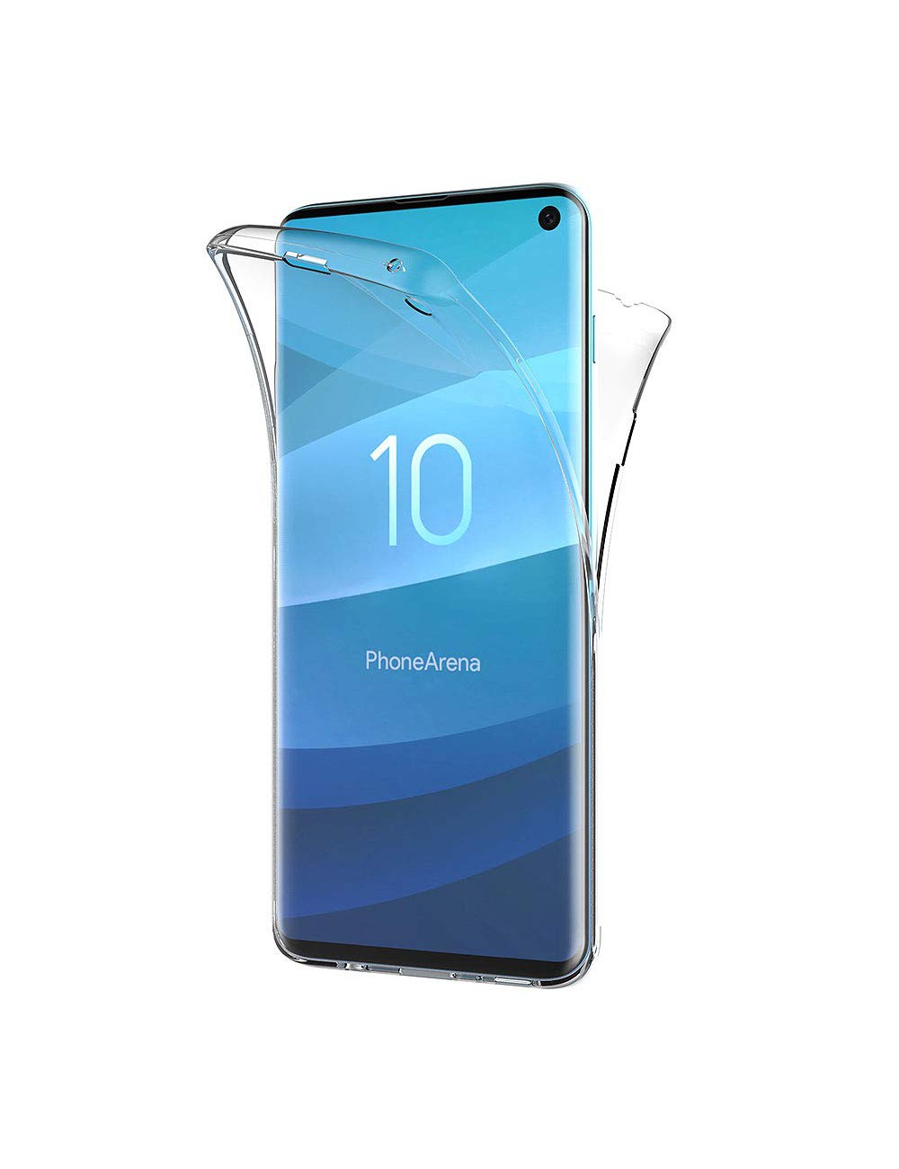 Samsung Galaxy S10E 360° clear PC + TPU hoesje, Hoesje, Transparant, 360 graden, Full Cover