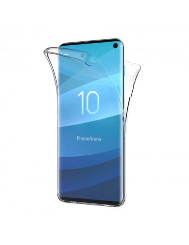 Samsung Galaxy S10 360° clear PC + TPU hoesje, Hoesje, Transparant, 360 graden, Full Cover