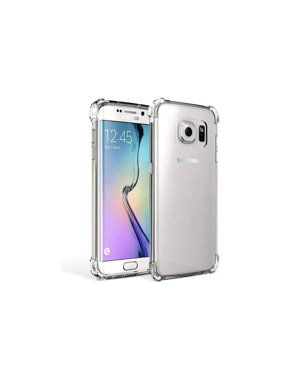 duim Diakritisch Perforatie Samsung Galaxy S7 Edge anti shock transparent TPU hoesje