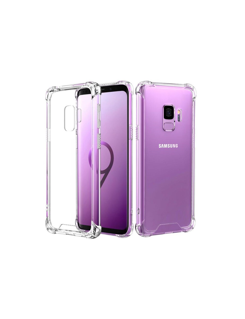 tanker Tweet nood Samsung Galaxy S9 anti shock transparent TPU hoesje