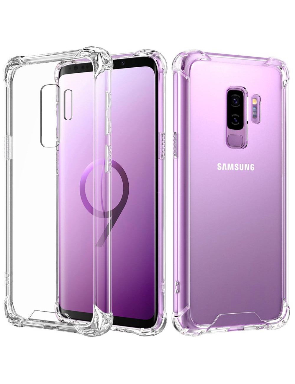 Zeker Zelfgenoegzaamheid kin Samsung Galaxy S9 Plus anti shock transparent TPU hoesje