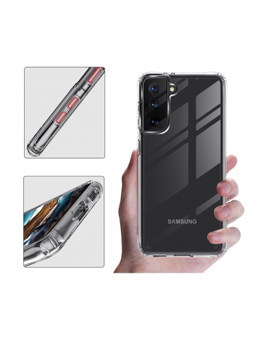 Samsung, Samsung Galaxy S21 Plus anti shock transparent TPU hoesje, TPU, Bescherming, Transparant, Android, Telehoesje, Goedkoop