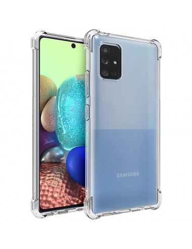Samsung Galaxy A51 anti shock transparant TPU hoesje, Transparant, Hoesje, TPU, Android, Goedkoop, Telehoesje